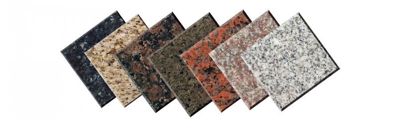 Разнообразие гранитных плит