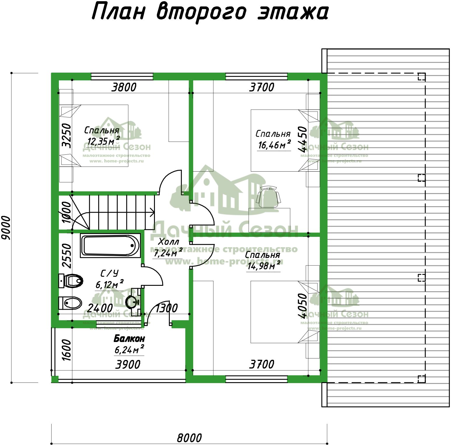 Каркасный дом Импала - купить в Москве, цена 15 635 руб. за 132 м2, id  423863