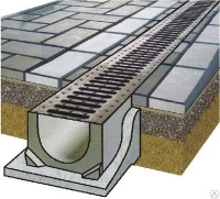 Лоток водоотводной ЛВ- бетонный, DN100