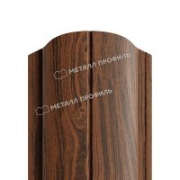 Штакетник металлический МП ELLIPSE-O 19х126
(ECOSTEEL_МАД-01-МореныйДуб-0.5)