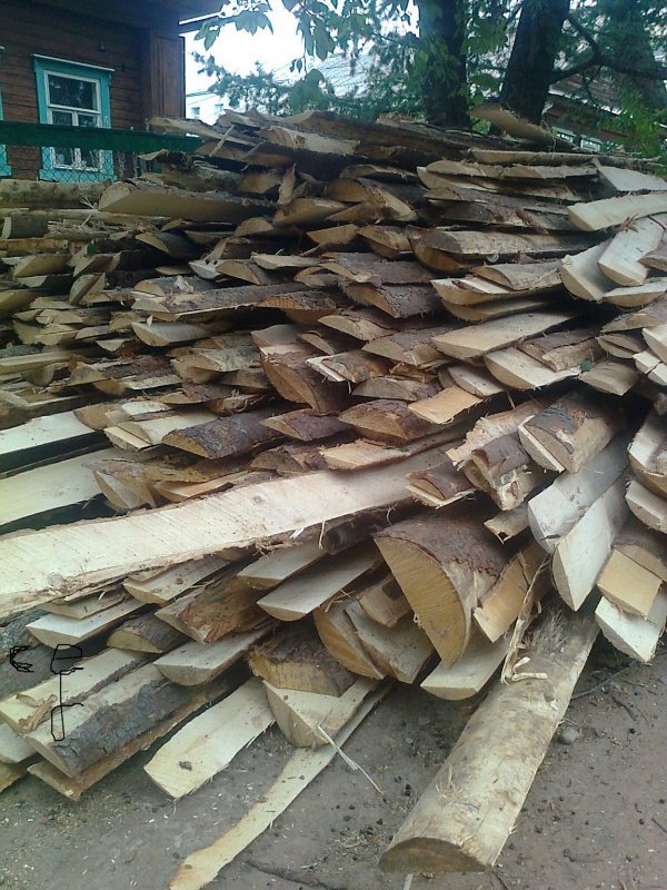 Горбыль на дрова, строительный кромленый 3-4м
