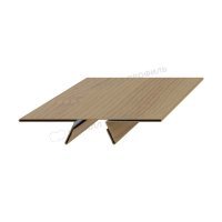 Планка стыковочная сборная верхняя Woodstock 87х15х3000
(ECOSTEEL_MA-01-Сосна-0.5)
