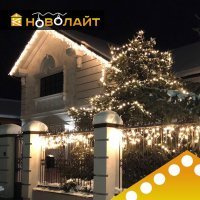 Освещение фасадов светодиодными гирляндами в Ростове-на-Дону и области
