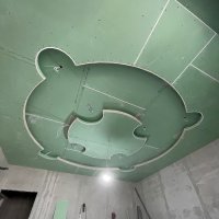 Монтаж потолка из гипсокартона в Москве и области