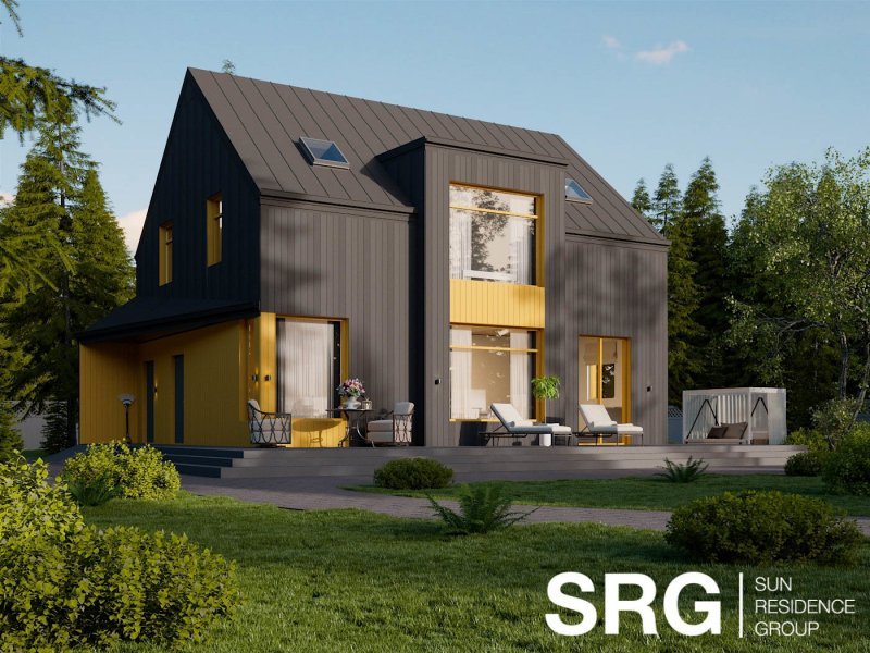 Стильный дом по проекту NordicBlack по супер-цене 3,8 млн. руб!