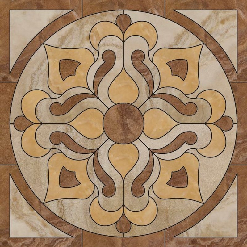 Керамогранит Ceracasa Ducale Roseton Nacar 116.8x116.8