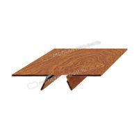 Планка стыковочная сборная нижняя Woodstock 50х33х3000
(ECOSTEEL_T-01-Кедр-0.5)