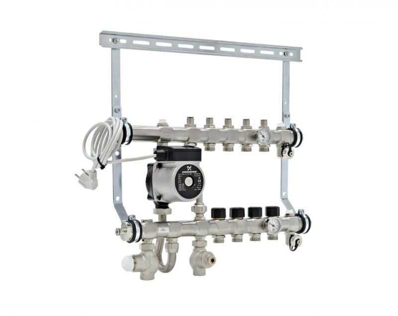 Интегрированный коллектор на 8 контуров со стандартным насосом (АРТ. 50208-6)