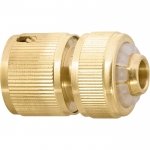 Соединитель латунный быстросъемный для шланга 3/4", аквастоп
PALISAD 66265