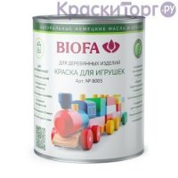 Краска для деревянных игрушек Biofa 8005 (10 л / красный)