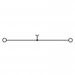 Проходная клемма Weidmuller WDU 35/ZA BL 1028880000