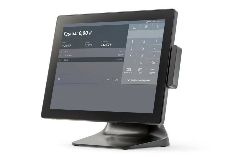 Сенсорный терминал АТОЛ Smart Plus [E915, 15quot;, P-CAP, Intel Celeron J1900 2.0/2.4 GHz, SSD, 4 GB DDR3L], MSR, без ОС