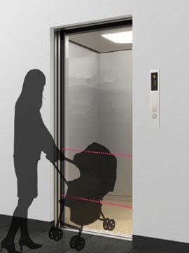 Помехоустойчивый ИК-барьер безопасности для автоматических дверей лифтов