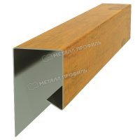 Планка завершающая сложная 30х25х3000
(ECOSTEEL_T-01-Сосна-0.5)