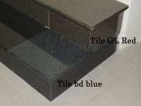 Ступень из гранита полированная Tile bd blue, 1200х350х30мм
