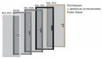 Дверное полотно на основе алюминиевого профиля. Серия Estet, коллекция Estet Glass1 и Estet Glass2