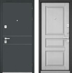 Дверь входная (стальная, металлическая) Бульдорс PREMIUM 90 D-14 quot;Дуб белый матовыйquot;