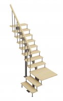 Модульная лестница Статус поворот на 90гр. h=2250-2350мм