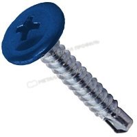 Саморез 4,2х16 RAL 5005 (синий насыщенный) с прессшайбой со
сверлом