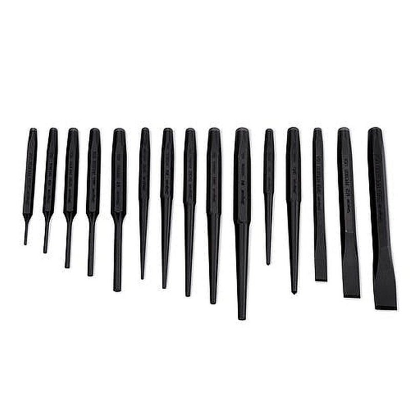 Набоp выколоток и зубил Snap-on 16 шт. в матерчатом чехле PPC715BK