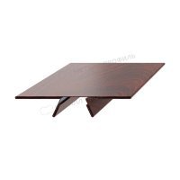 Планка стыковочная сборная верхняя Woodstock 87х15х3000
(ECOSTEEL-01-МореныйДуб-0.5)