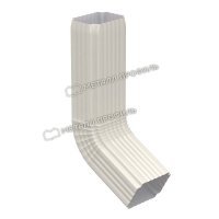 Труба водосточная с коленом 76х102х3000
(ПЭ-01-9003-0.5)