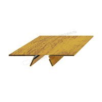 Планка стыковочная сборная верхняя Woodstock 87х15х3000
(ECOSTEEL_T-01-ЗолотойДуб-0.5)