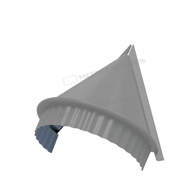 Заглушка конька круглого конусная NormanMP
(ПЭ-01-9006-0.5)