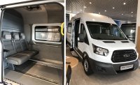 Микроавтобус фургон грузопассажирский Ford Transit для перевозки людей и груза.