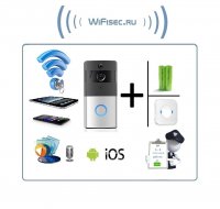 Автономная WiFi вызывная панель - видеодомофон с DVR и выносным блоком звонка. HD Артикул: DE-WDVN-DB01