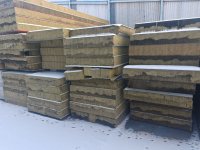 Сендвич-панели б/у 200 мм с каменной ватой