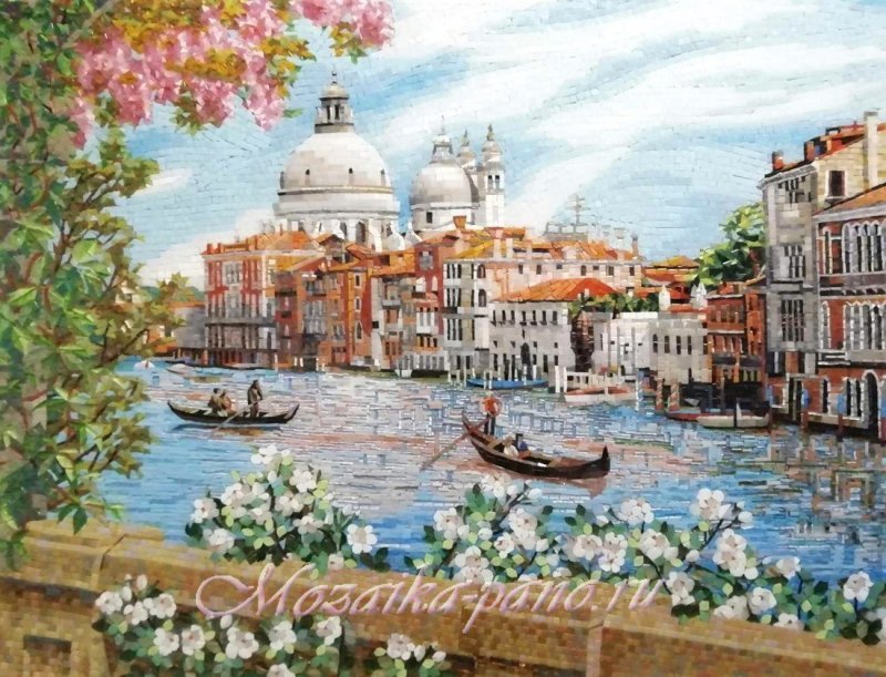 Панно из колотой мозаики "Венеция"