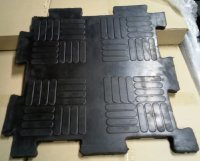 Литое резиновое напольное покрытие из плиток «Резиплит – Паркет»