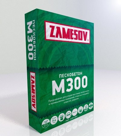 Сухая смесь М300 Пескобетон ZAMESOV