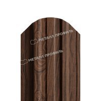 Штакетник металлический МП TRAPEZE-O 16,5х118
(ECOSTEEL_МАД-01-МореныйДуб-0.5)