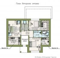 Комфортабельный мансардный дом с рациональной планировкой - "Кассиопея" 429A 168.9 м2