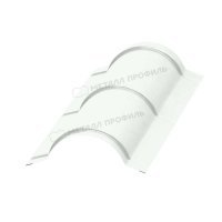 Планка конька круглого R110х2000 NormanMP
(ПЭ-01-9003-0.5)