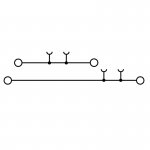 Проходная клемма Weidmuller WDK 2.5 ZQV BR 1067950000