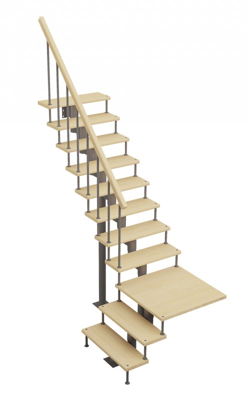 Модульная лестница Статус поворот на 90гр. h=2250-2350мм
