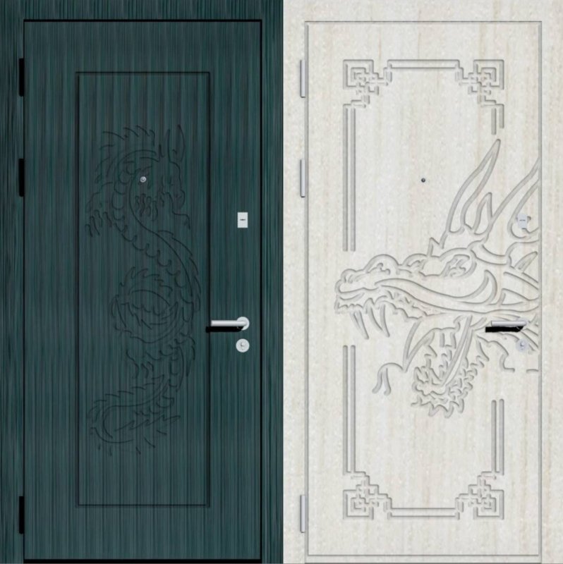 Дверь металлическая по индивидуальному дизайну