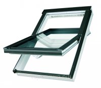 Мансардное окно Fakro PTP U4 PROFI ПВХ двухкамерным стеклопакетом (78*160)