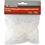 Крестики, 2,5 мм, для кладки плитки, упаковка 200 шт. Matrix
88089