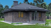 Строительство одноэтажного дома 87 м² под ключ