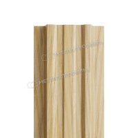 Штакетник металлический МП LАNE-T 16,5х99
(ECOSTEEL_T-01-ЗолотойДуб-0.5)