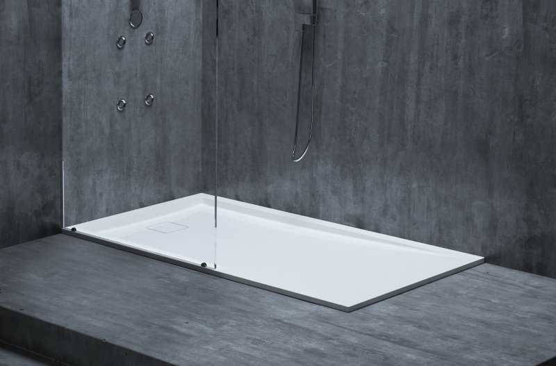 Душевой поддон Salini Capri (120221M) (150x80x8.2 см) (Solix) белый матовый