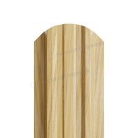 Штакетник металлический МП LАNE-O 16,5х99
(ECOSTEEL_ТД-01-ЗолотойДуб-0.5)
