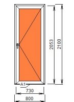 Дверь межкомнатная ПВХ 800*2100 (24 мм)