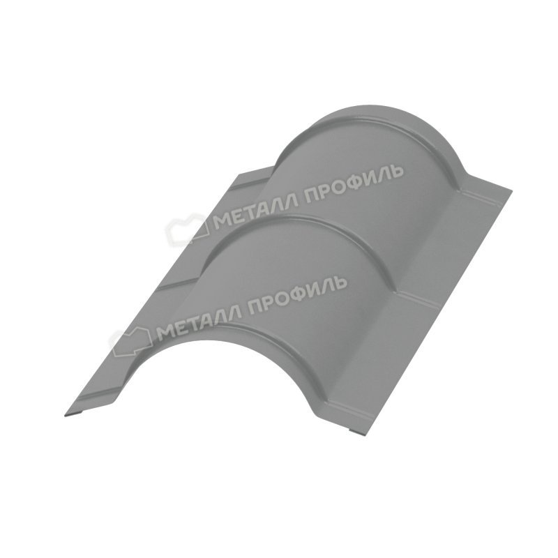 Планка конька круглого R110х2000 (ПЭ-01-9006-0.5)
