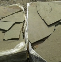 Натуральный камень пластушка песчаник серо-зеленый природный