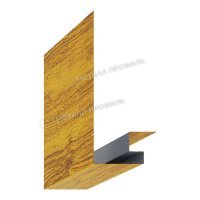 Планка откоса сложная 3D 245х75х2000
(ECOSTEEL_T-01-ЗолотойДуб-0.5)